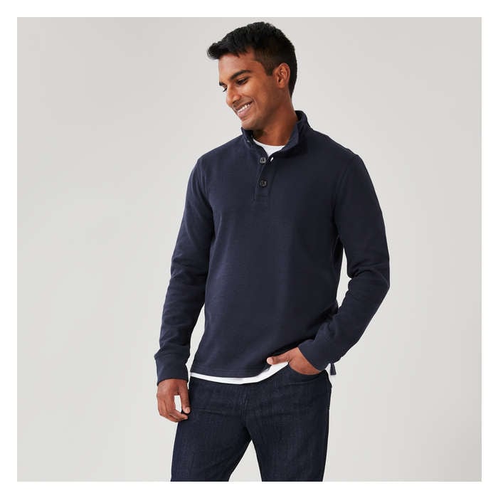 Men's Quarter Button Pullover